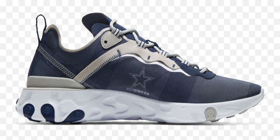 Nike Releases Limited Edition Cowboys - Themed Sneakers How Dallas Cowboys Nike Navy React Element 55 Shoes Png,Cowboys Logo Pictures