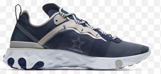 Nike Releases Limited Edition Cowboys - themed sneakers How Dallas Navy React Element 55 Shoes png