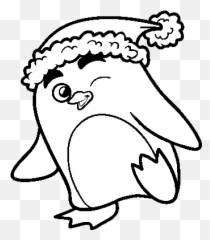 Navidad Para Colorear - Dibujos De Pinguinos De Navidad Para Colorear Png,Gorro De Navidad Png