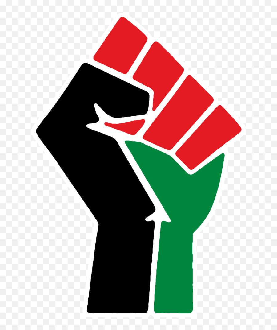 Red Black Green Power Fist Png - Black Power Fist Red Black Green,Raised Fist Png