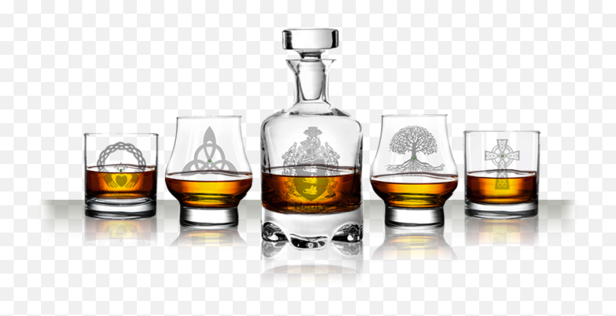Irish Whiskey Glasses - Decanter Png,Whiskey Glass Png