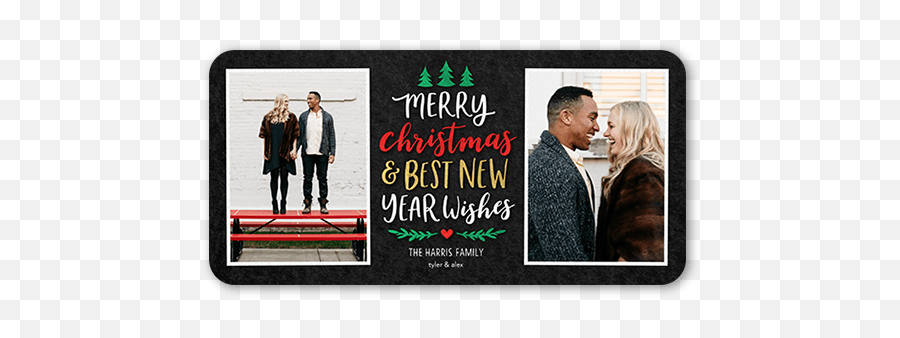Delightful Wishes 5x7 Photo Card - For Holiday Png,Shutterfly Png