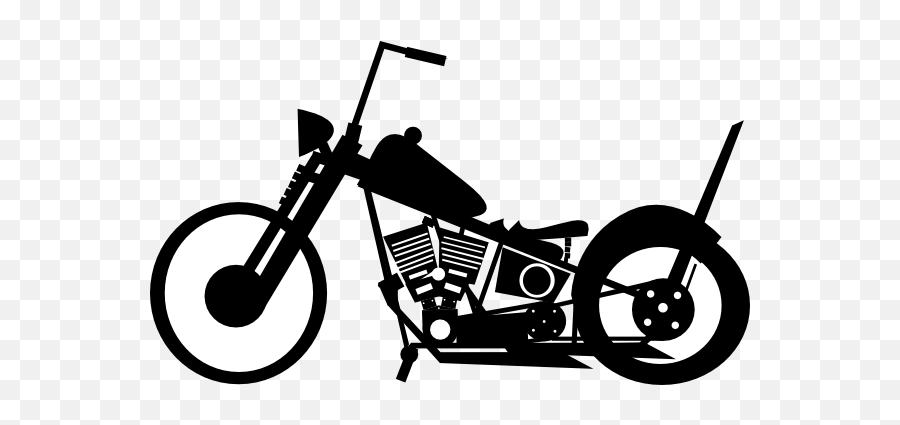 Bobber2 Clip Art - Harley Bobber Motorcycle Vector Png,Motorcycle Silhouette Png