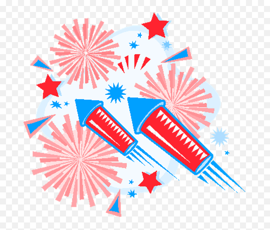 Library Of Fourth July Banner Fireworks Png Files - 4th Of July Cartoon,Fireworks Clipart Transparent