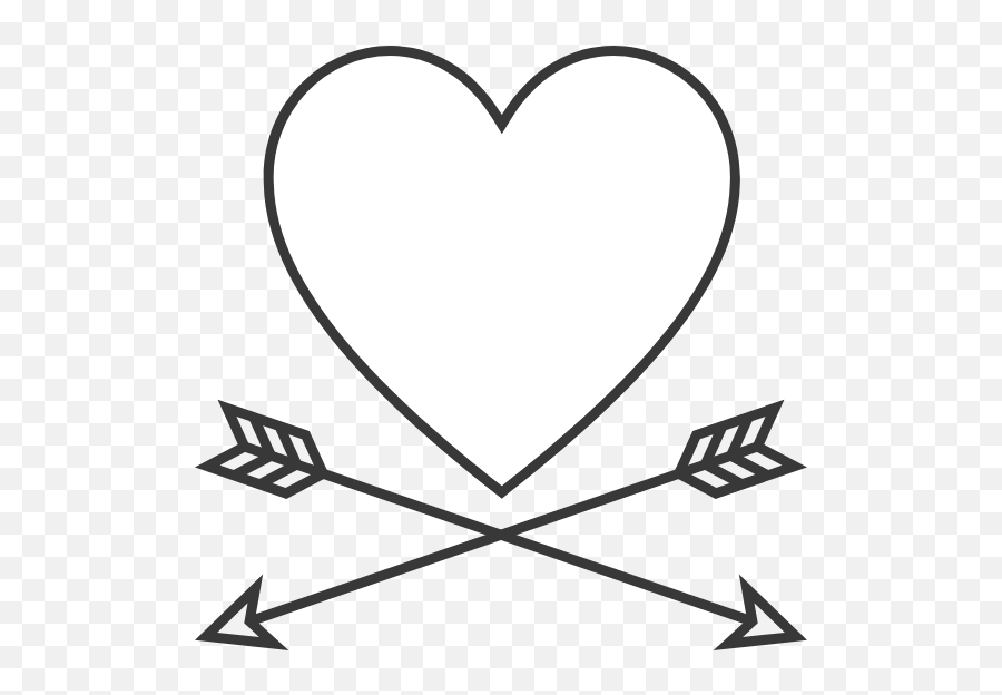 Crossed Arrows Heart Graphic - Language Png,Crossed Arrows Png