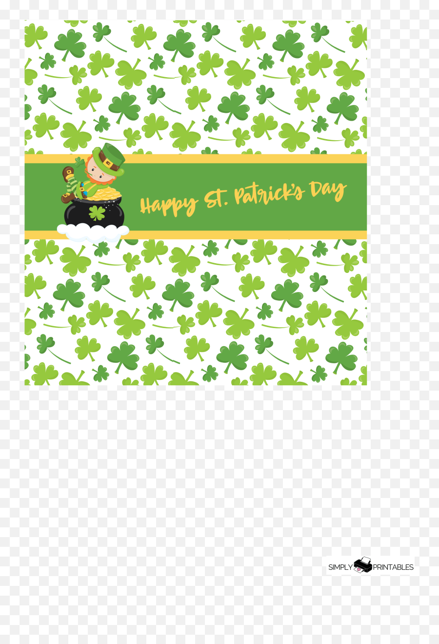 Free Printables St Patricku0027s Day Candy Bar Wrappers - Dot Png,Happy St Patrick's Day Png
