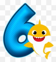 Baby Shark Png - Numero 1 De Baby Shark,Baby Shark Png