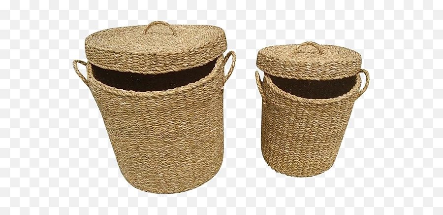 Seagrass Round Laundry Hamper - Washing Basket Png,Laundry Basket Png