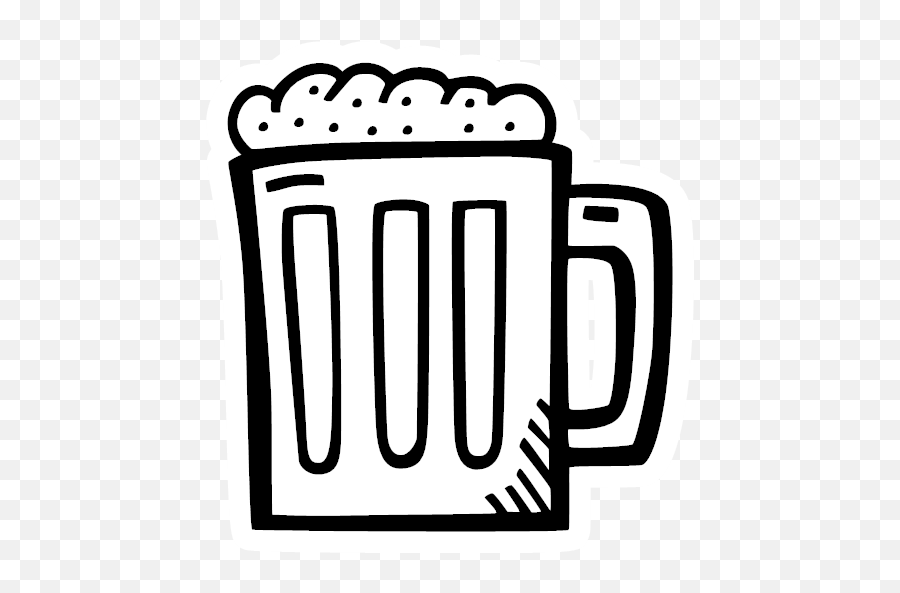 Regular Sticker Png Beer Icon Black And White
