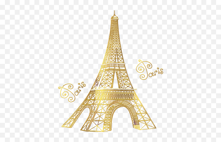 Torre Eiffel Gold Png Transparent - Recreacional Jipiro Park,Eiffel Tower Transparent