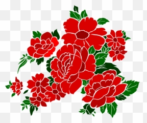 Download Hd Vintage Flower Clipart Red - Wedding Vector png
