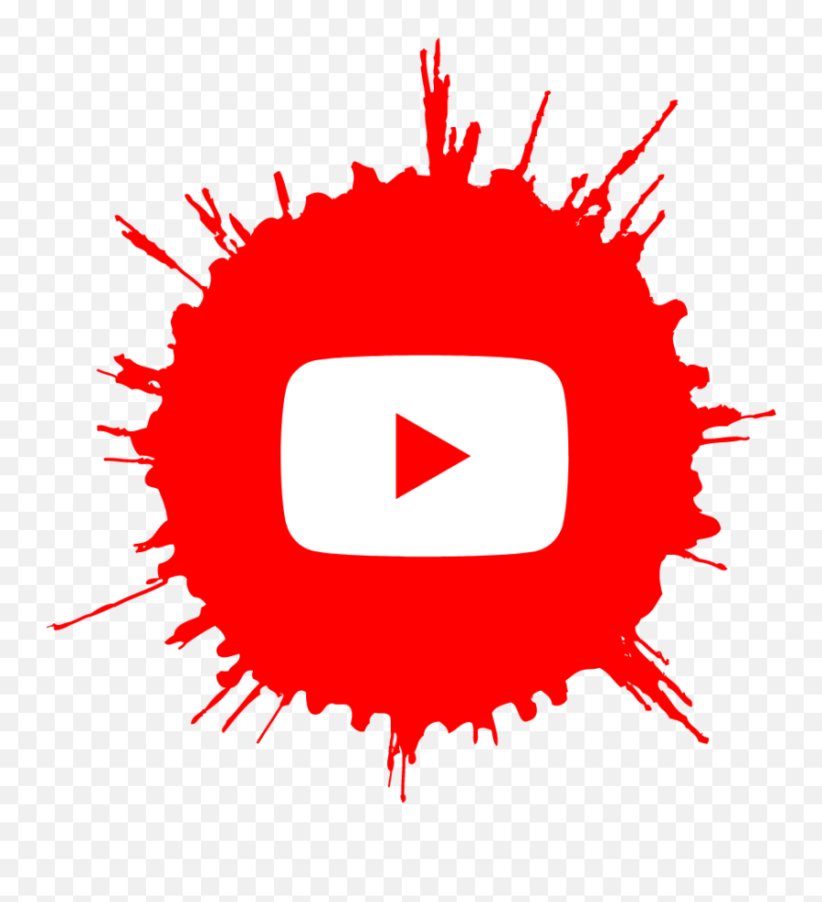 Youtube Splash Icon Png Image Free Download From Pixlokcom - Dot,Twitter Icon .png
