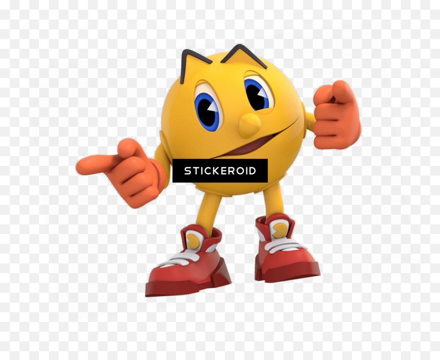 Download Hd Pacman Pointing Finger - Pacman Transparent Png Pac Man From Pac Man And The Ghostly Adventures,Pac Man Transparent Background