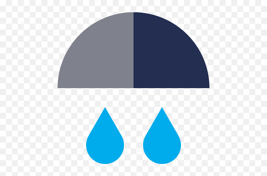 Rainfall Rainy Icon - Colored Weather Png,Wet Icon