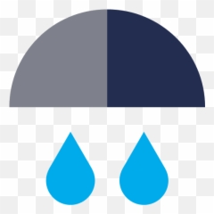 Rainfall Rainy Icon - Colored Weather Png,Wet Icon