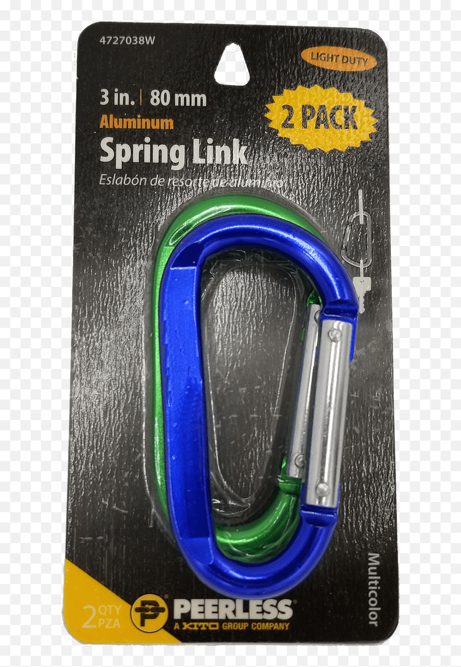 Peerless Chain 2 - Pack 3 In Aluminum Spring Link 4727038w Carabiner Png,Icon Pop Brand Level 2