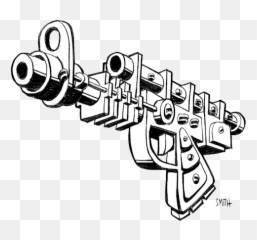Download A Raygun - Ray Gun Drawings Full Size Png Image Gun Barrel,Ray Gun Png