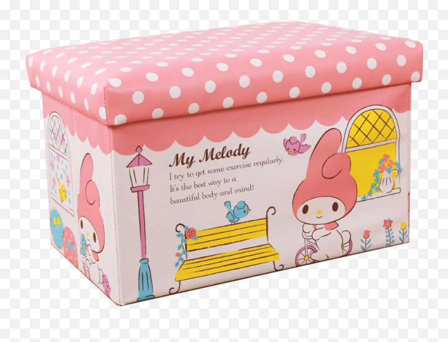 Wagen Pale Pink My Melody Storage Stool B38 - Box Png,My Melody Transparent
