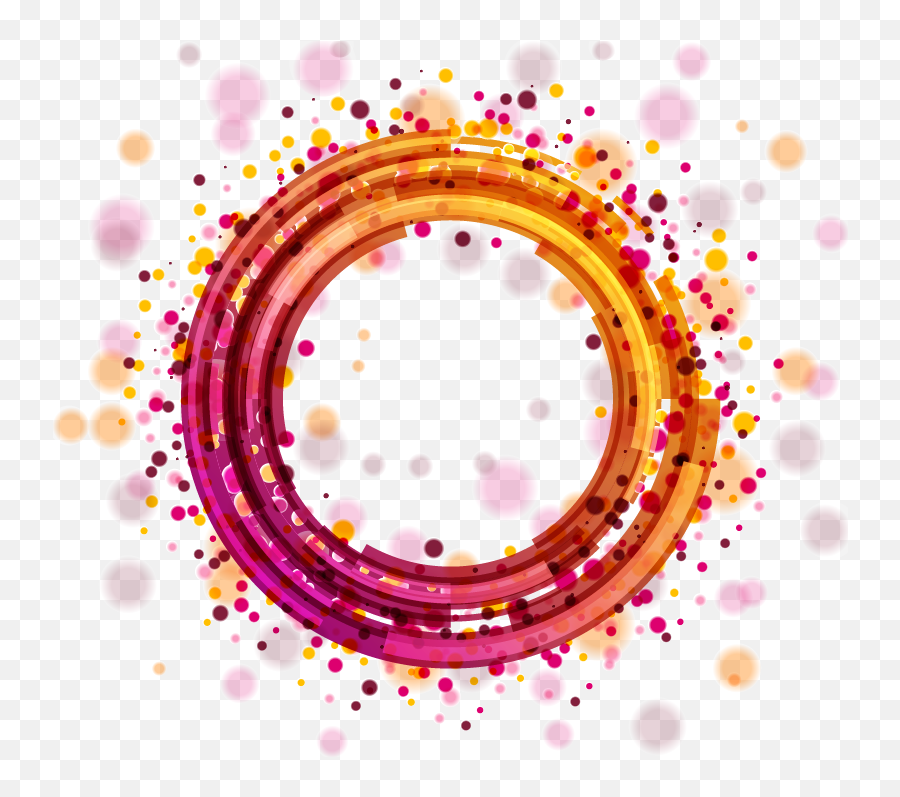Light Abstract Euclidean Vector Circle - Color Vector Circle Png,Orange Circle Png