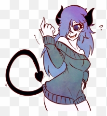 Monster Face Png - Face Fictional Character Mammal Cartoon Succubus Girl Anime Hot,Hot Anime Girl Png