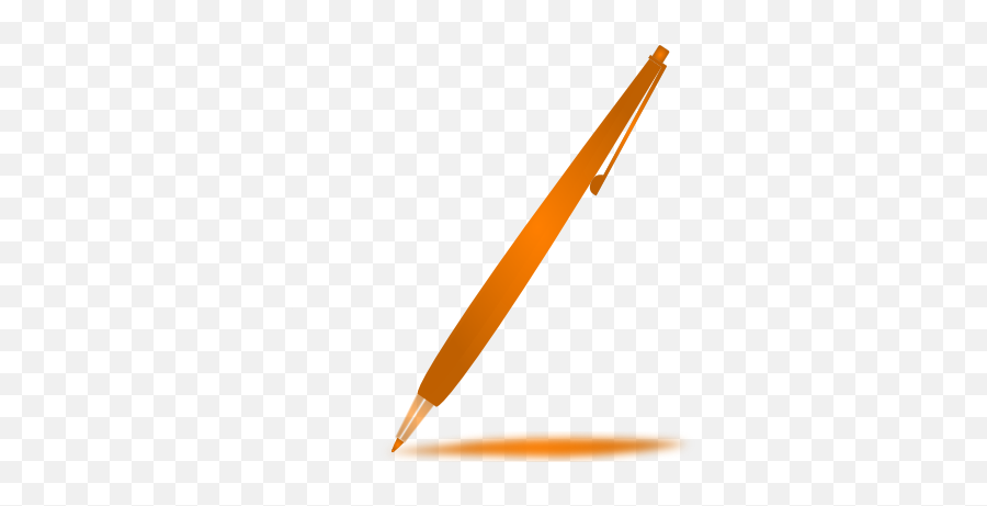 Orange Pencil Clip Art - Vector Clip Art Online Orange Pen Clip Art Png,Pencil Clip Art Png