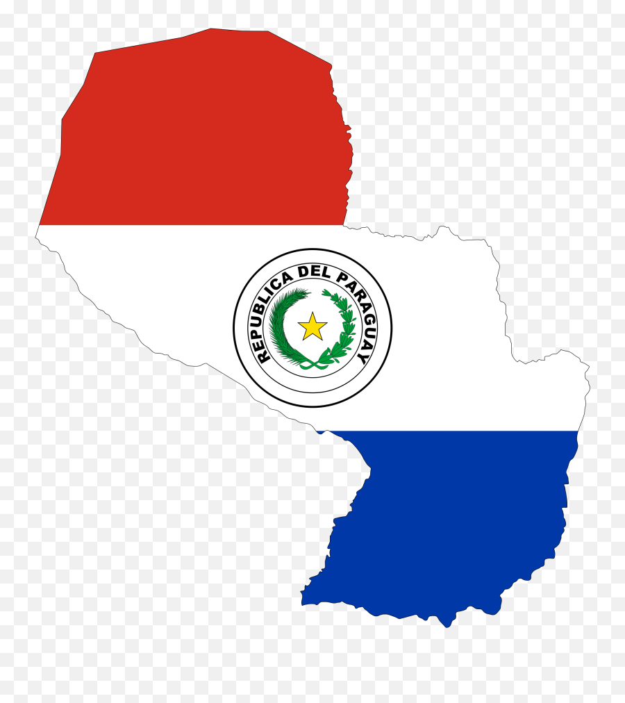 Free Paraguay Cliparts Download Clip Art - Paraguay Flag Map Png,El Salvador Flag Png