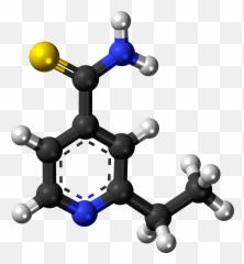 Fileethionamide 3d Ballpng - Wikimedia Commons Toluene Structure Png,Nami Png