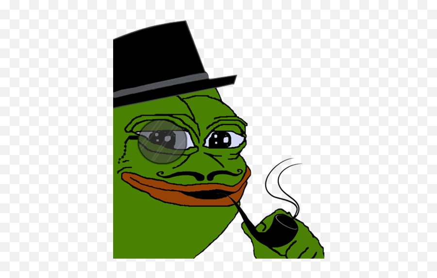 Sophisiticated Pepe - Imgur Pepe The Frog Face Png,Pepe Transparent