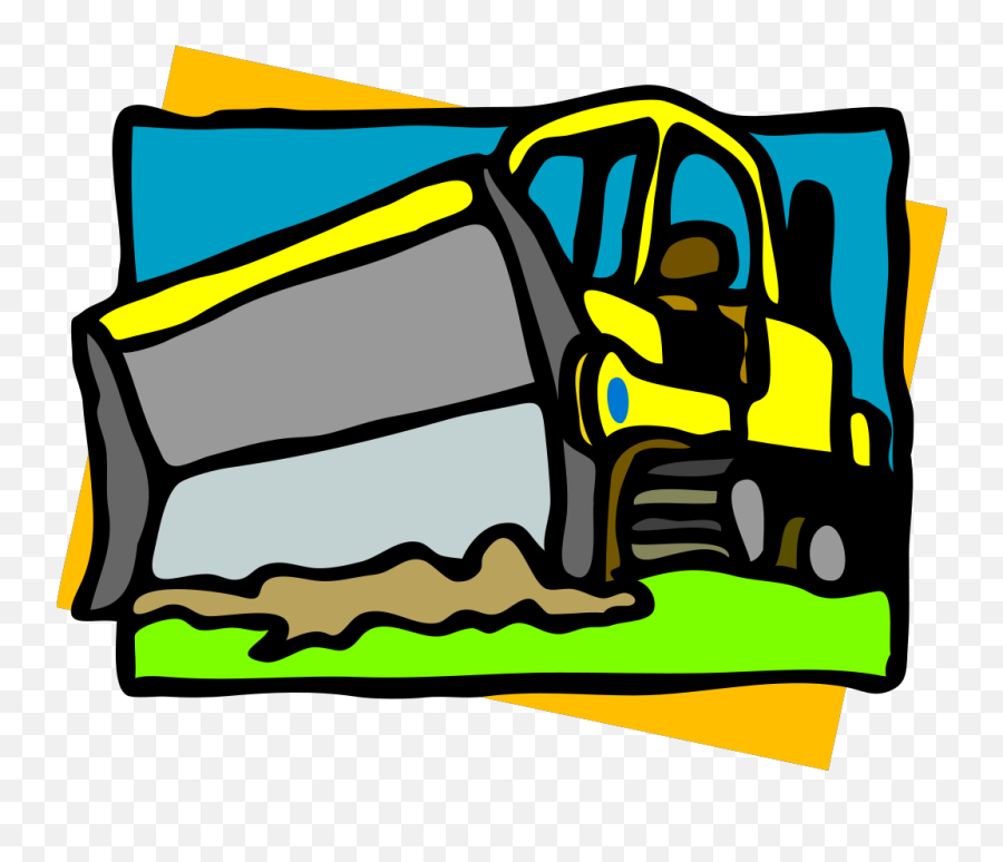 Bulldozer Svg Clip Arts Download - Building Material Png,Bulldozer Png