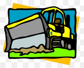 Bulldozer Svg Clip Arts Download - Building Material Png,Bulldozer Png