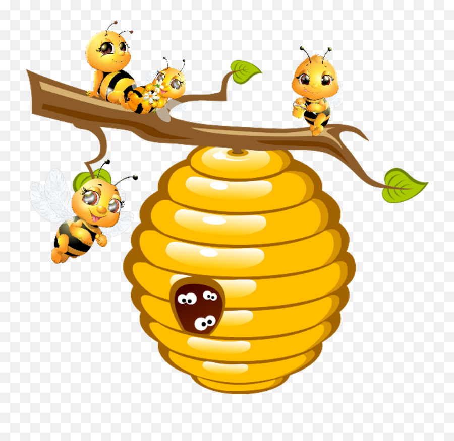 Download Bees Hive Honey - Honey Bee Clipart Hd Png Beehive Clipart,Honey Png