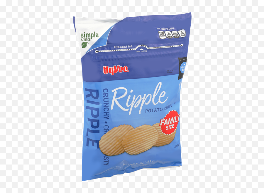 Hy - Vee Ripple Potato Chip Family Size Hyvee Aisles Online Potato Chip Png,Potato Chips Png
