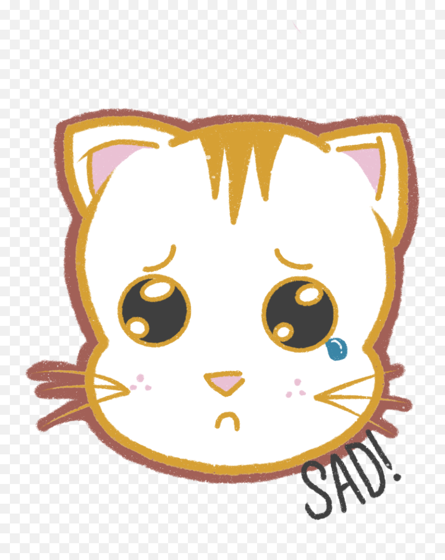 Hyper Expressive Cat - Dot Png,Sad Png