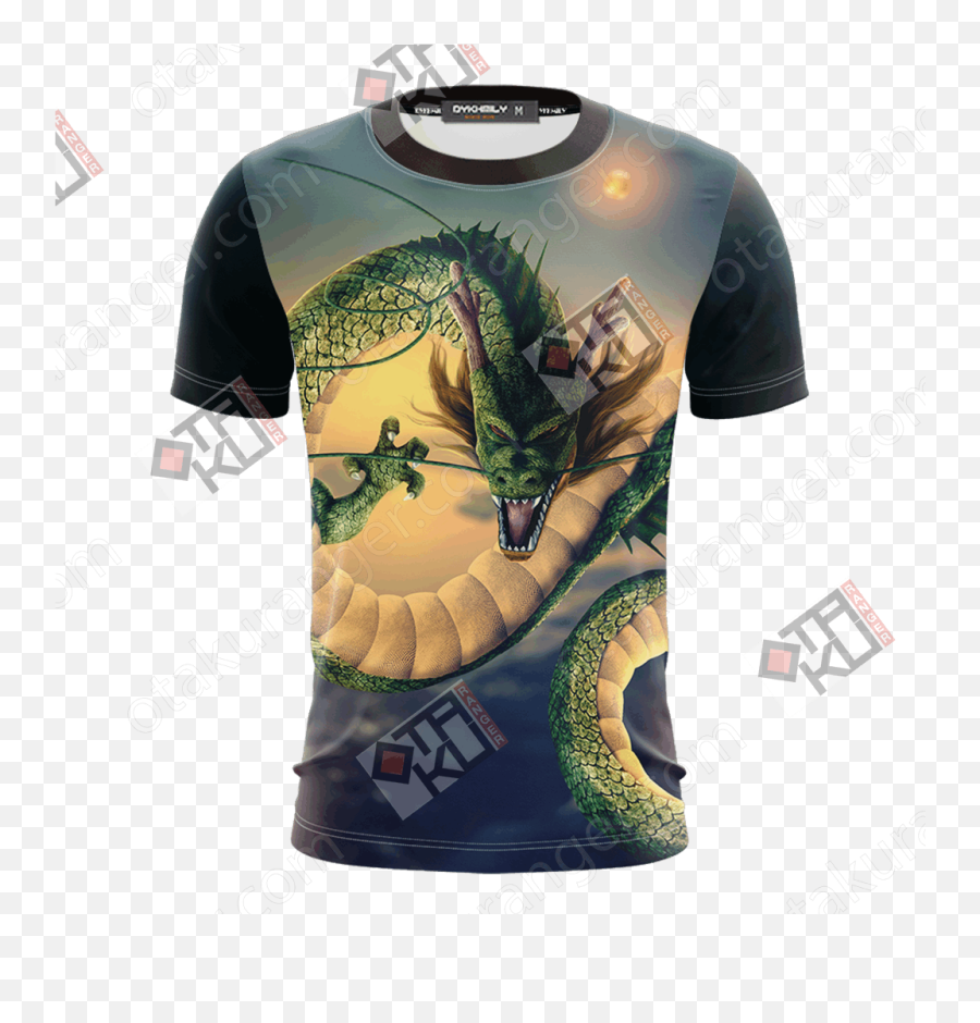 Dragon Ball Z - Shenron Unisex 3d Tshirt Otakuranger Dragon Ball Z Backgrounds Png,Shenron Png