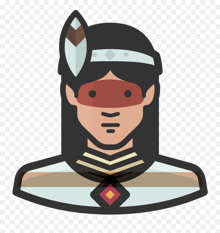 Native Woman Icon Free Avatars Iconset Diversity - Native American Woman Icon Png,Cartoon Woman Png