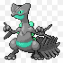 Download Hd Neon Sceptile - Pokemon Sceptile Pixel Art Pokemon Sceptile Sprite Gif Png,Sceptile Png