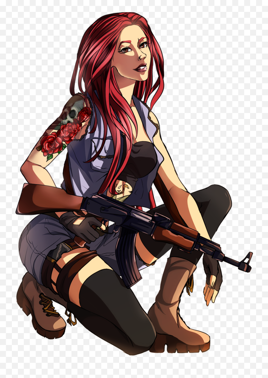 Laceduplauren - Brown Hair Anime Superhero Girl Png,H1z1 Transparent