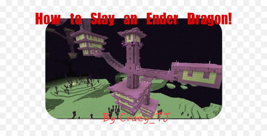 Guide How To Slay An Ender Dragon Empire Minecraft - Minecraft Stone Brick House Png,Ender Dragon Png