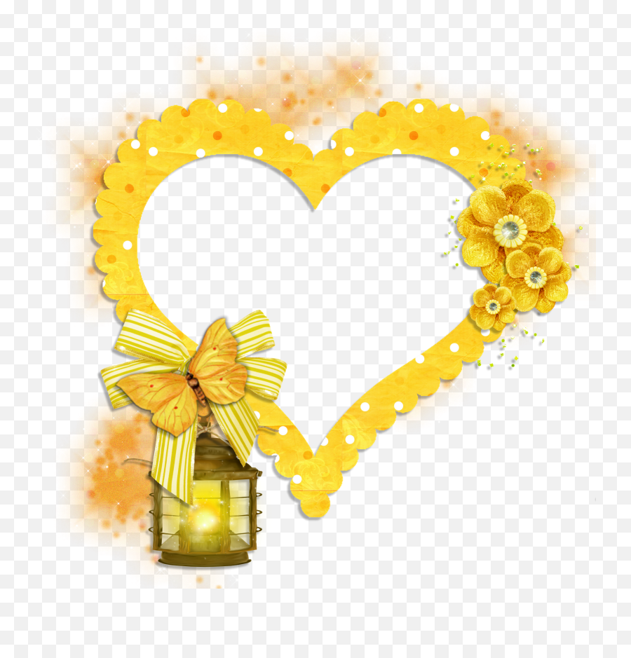 Yellow Heart Png Images Collection For Free Download Gold