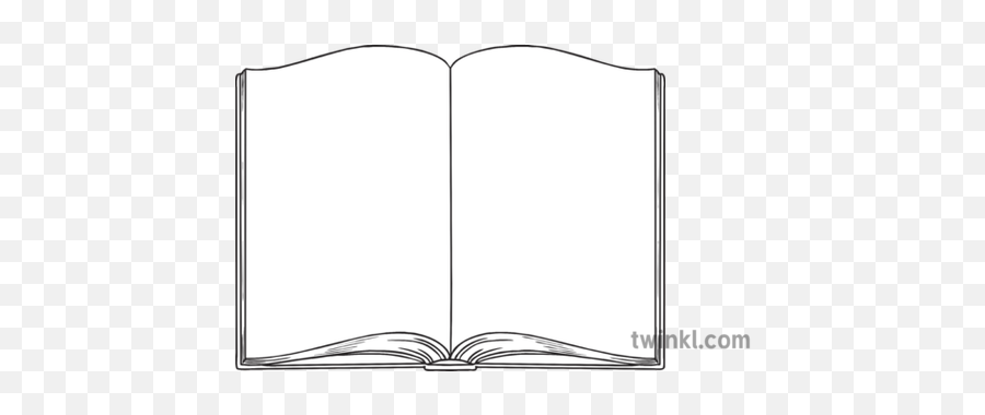 Open Book Outline Science Secondary Bw - Open Book Book Outline Png,Book Outline Png