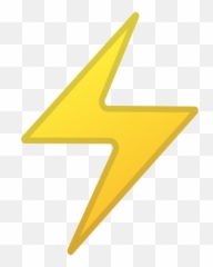 Lightning Emoji Meaning With Pictures - png