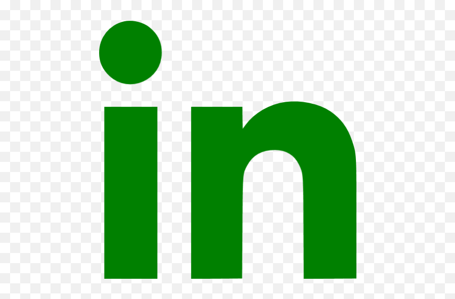 Green Linkedin Icon - Linkedin Png,Linkedin Icon Size