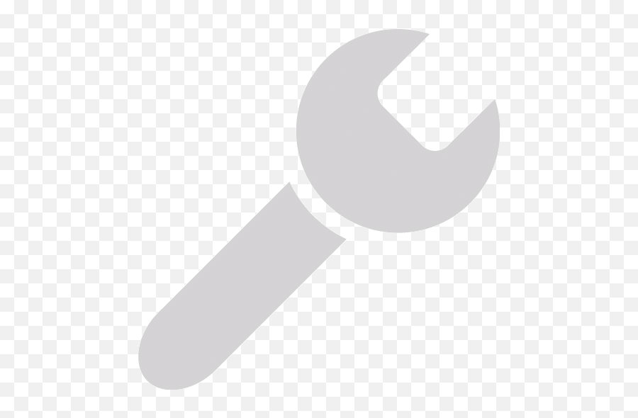 Light Gray Wrench Icon - Free Light Gray Wrench Icons White Spanner Icon Png,Black Wrench Icon