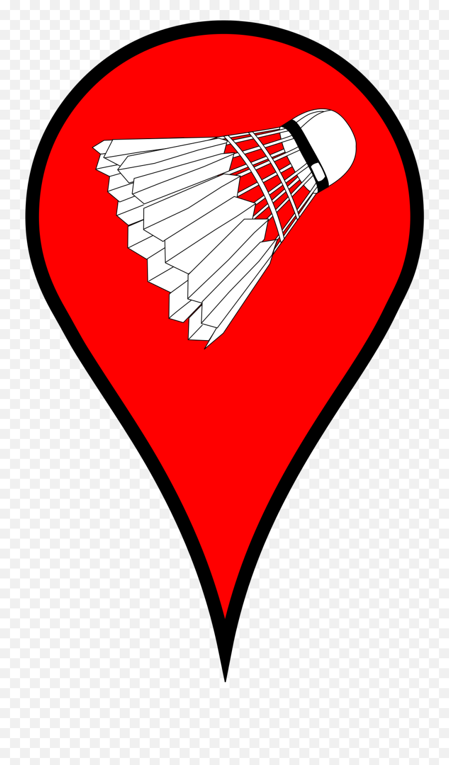 Map Pin Red Badminton Svg Vector - Pington Png,Badminton Icon Jpg