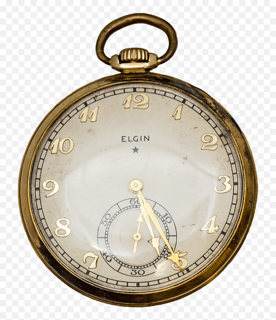 1933 Elgin Gold Filled Pocket Watch - 19 Jewel Model 4 Elgin Yellow Face Pocket Watch Png,Pocket Watch Png