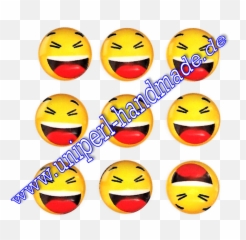 Emoji Cabochon 14 Mm Smiling Face With Open Mouth And Closed Eyes - Happy png
