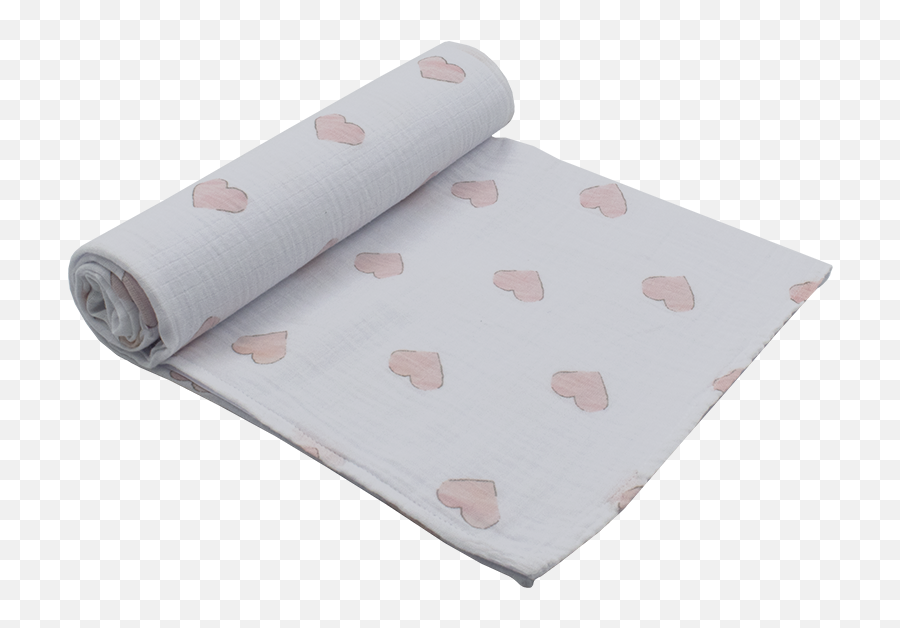 Cotton Muslin Swaddle Pink Hearts U2013 Living Textiles Co - Household Supply Png,100% Organic Cotton Muslin Icon