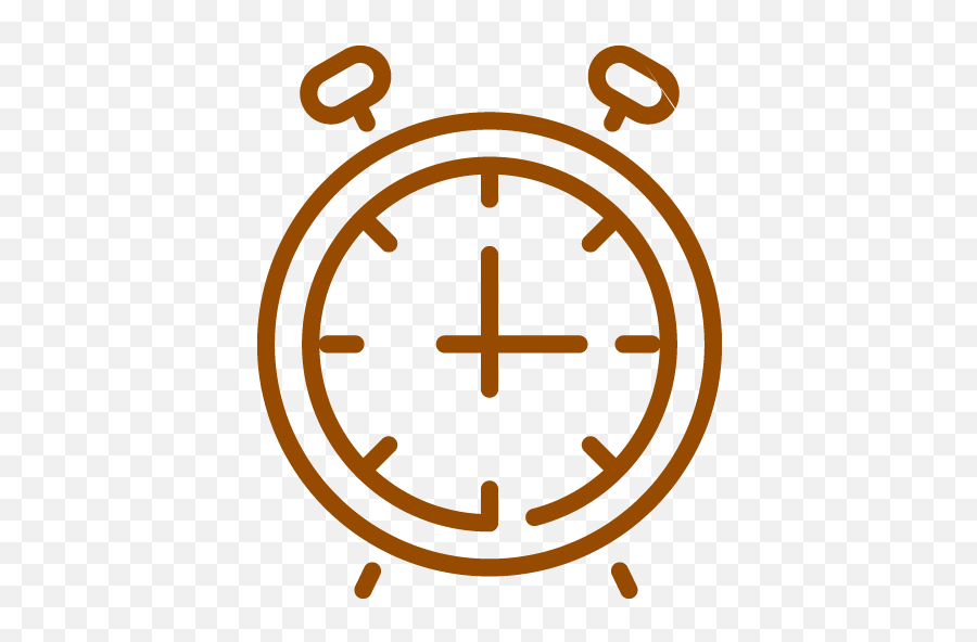 Brown Alarm Clock 3 Icon - Free Brown Alarm Clock Icons Transparent Green Clock Icon Png,Alarm Clock Icon Png