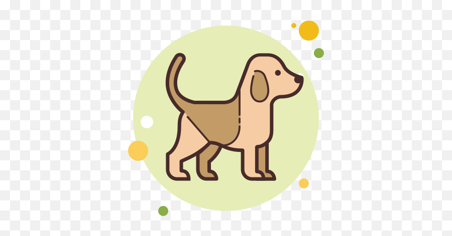 Dog Icon In Circle Bubbles Style - Dog Png Icon,K9 Icon