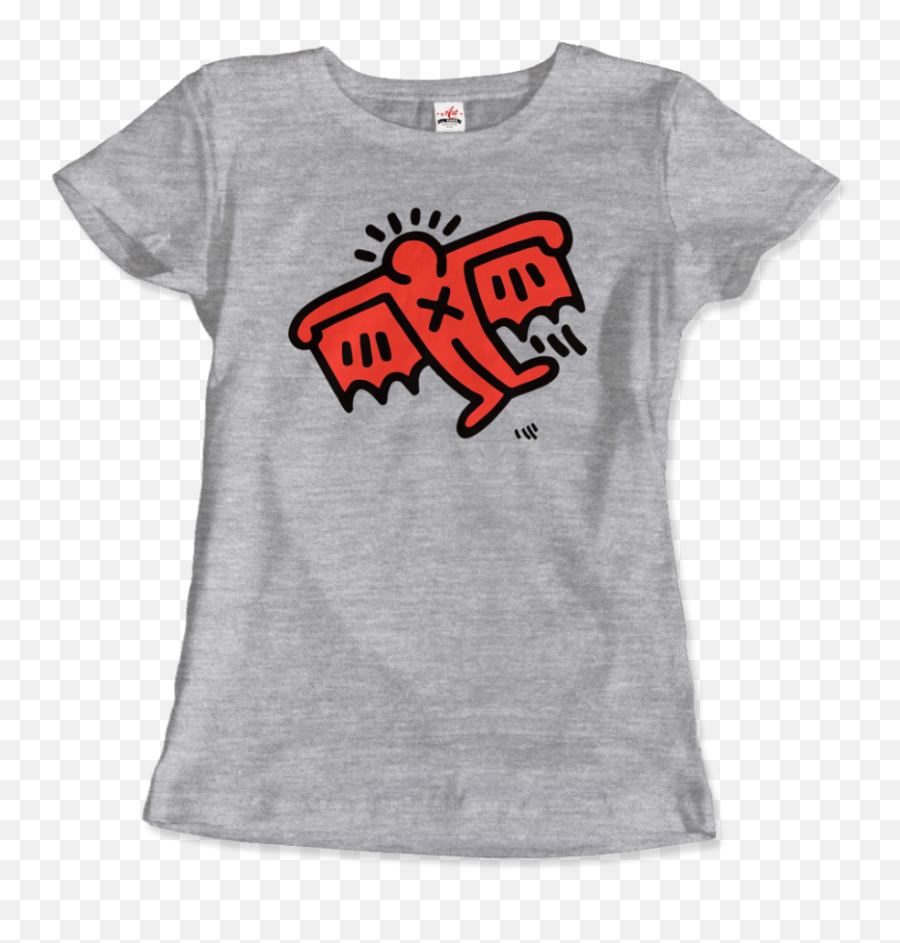 Keith Haring Flying Devil Icon 1990 Street Art T - Shirt Ebay Png,Devil Icon